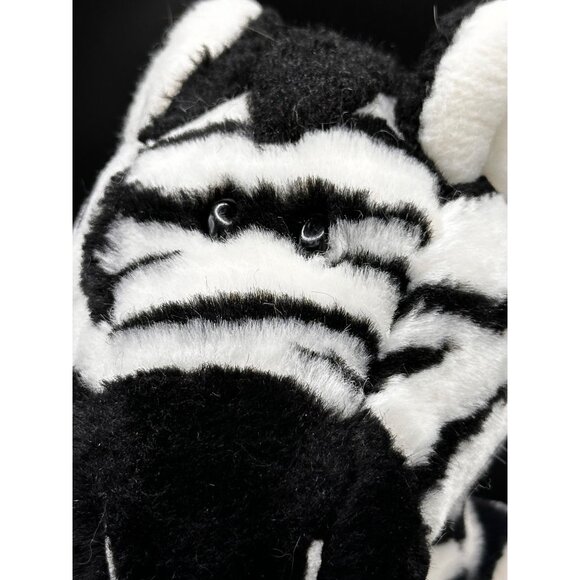 Zebra Plush Nici by Enesco Wild 14" Stuffed Animal Germany Weighted Vtg RARE - Picture 15 of 16